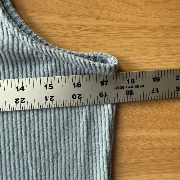 Universal Thread Light Blue Ribbed Drop Waist Dress - Picture 5 of 5